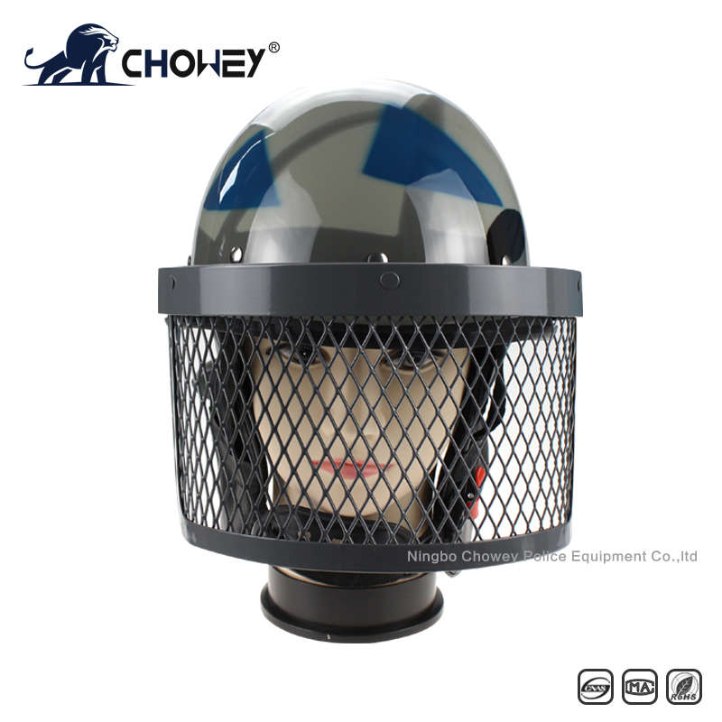 Military Anti Riot Control Helmet with metal grid