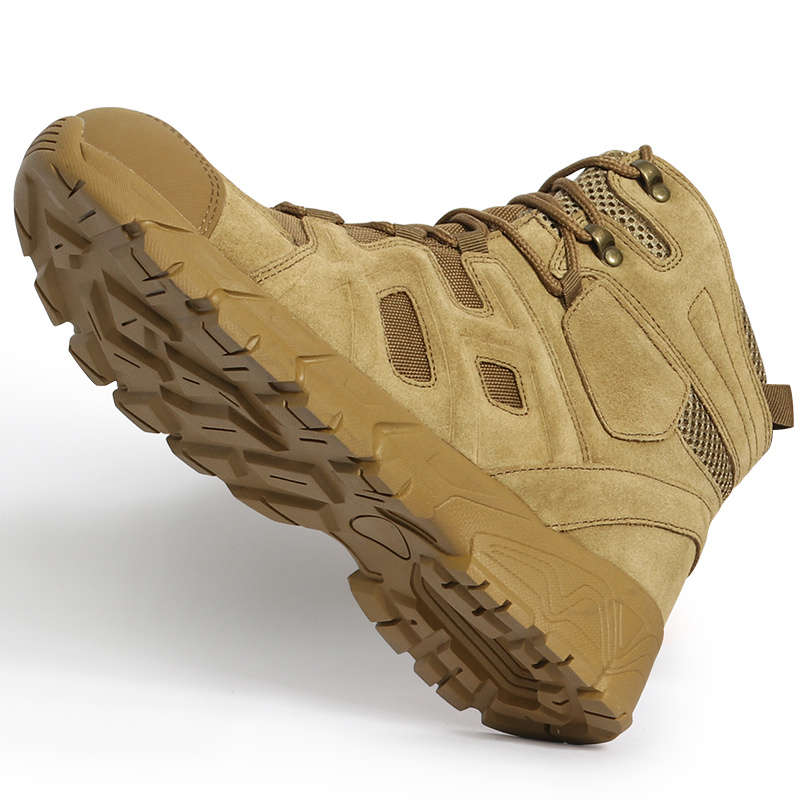 New High Quality Outdoor Mountaineering Combat Boots Brown