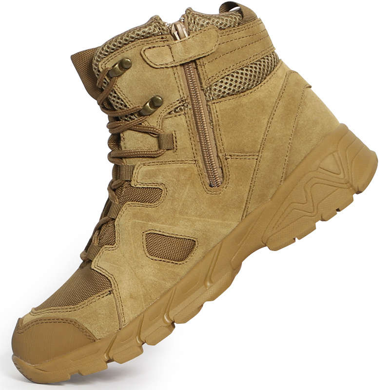 New High Quality Outdoor Mountaineering Combat Boots Brown