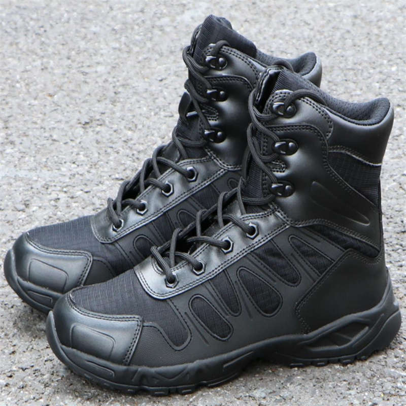 Comfortable Breathable Men's Tactical Black Army Boots