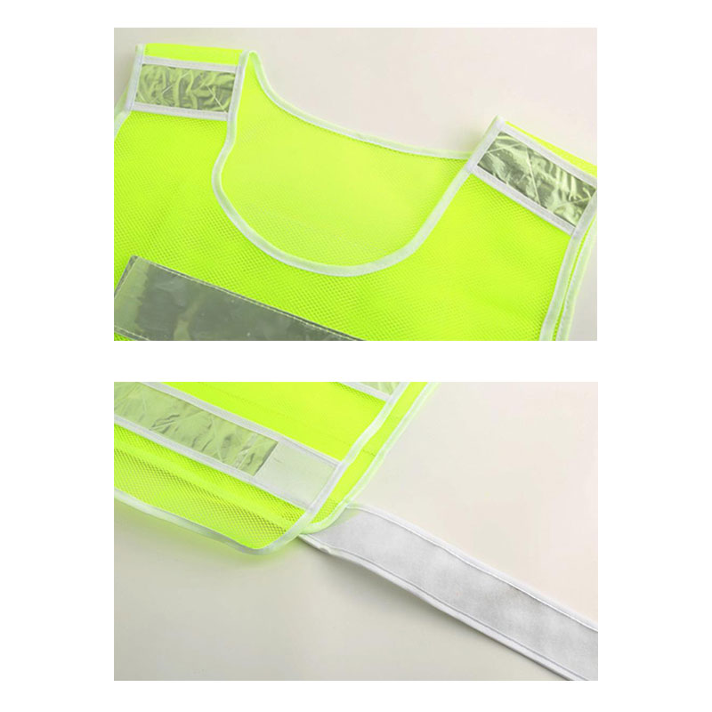 Thickened fishing mesh cloth reflective vest, high-brightness lattice reflective clothing, construction traffic riding safety reflective vest