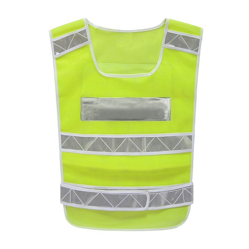 Thickened fishing mesh cloth reflective vest, high-brightness lattice reflective clothing, construction traffic riding safety reflective vest